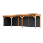 Douglas overkapping 302 x 1164 cm + wanden, Verando, Pure
